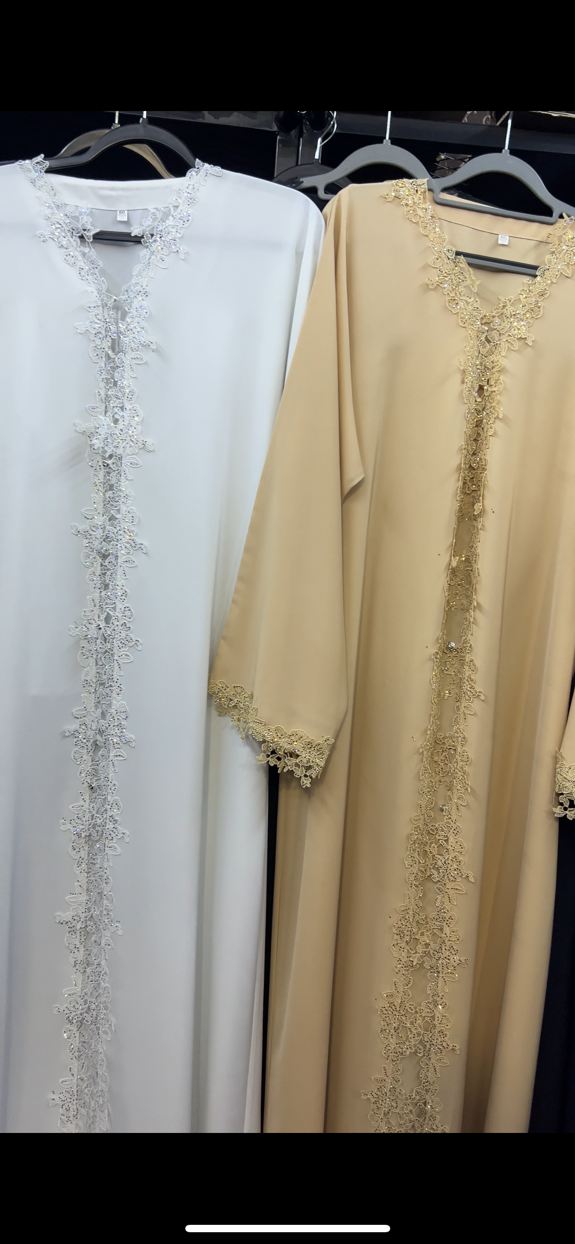 Flower lace abaya